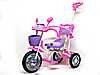 арт. Х12188.........Велосипед трехколесный 10"/8", металлические колеса, управляющая ручка, 2 корзины