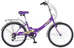 Велосипед Novatrack 24" FS складной, 6 скоростей (2017)