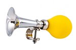 Клаксон металлический с желтой грушей